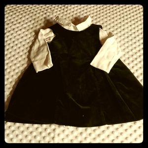 Childs velvet dress set